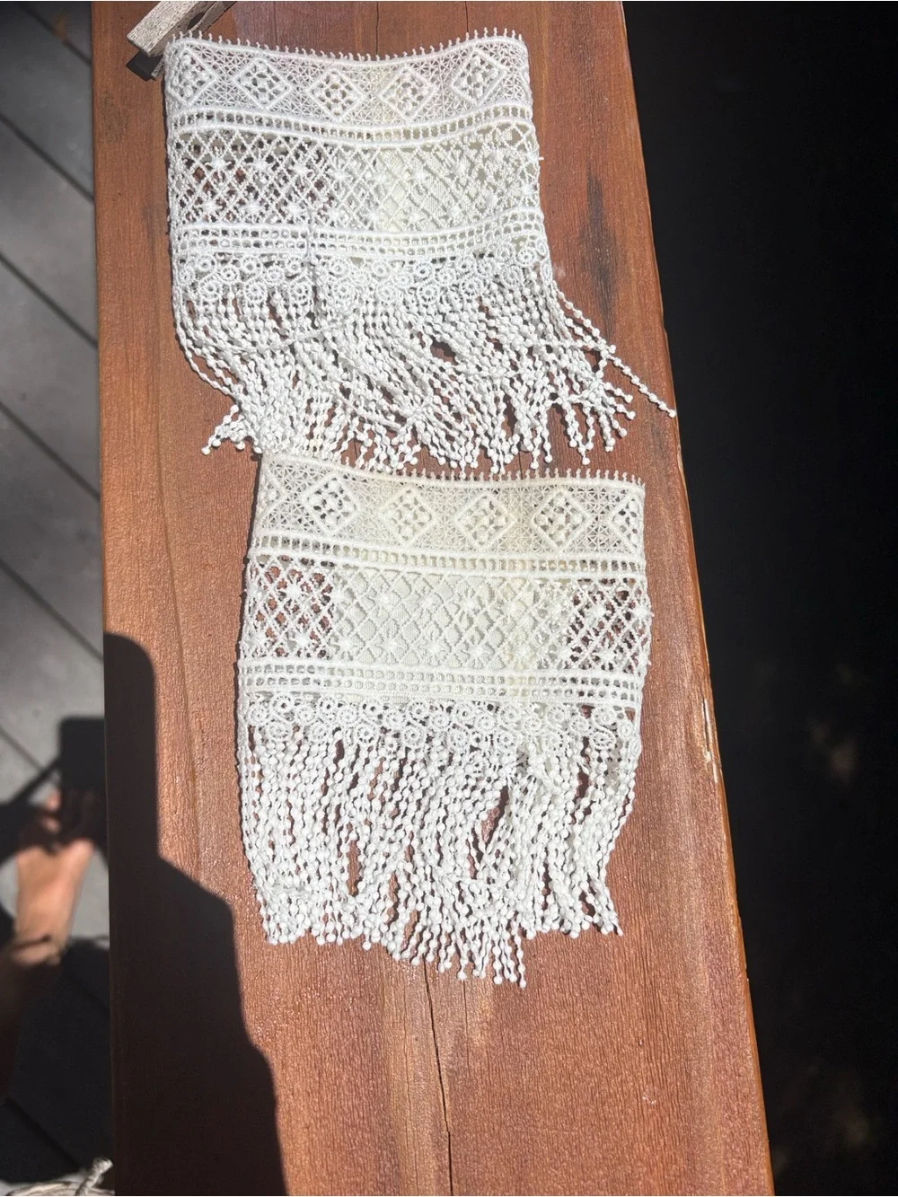 Handmade Boho Ivory Lace Fringe Cuff — Women’s Accessory Grace Loves Lace